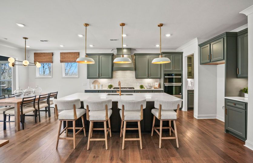 Exterior:Spacious Kitchen with an Island