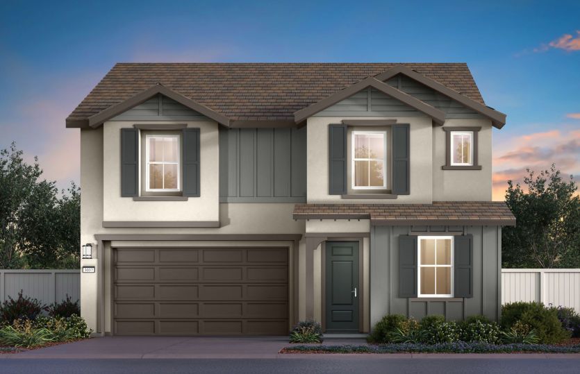 Exterior:Plan 2 Western Ranch Elevation (B)