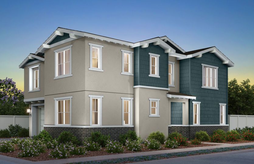 Exterior:Plan 3 Craftsman Elevation (C)