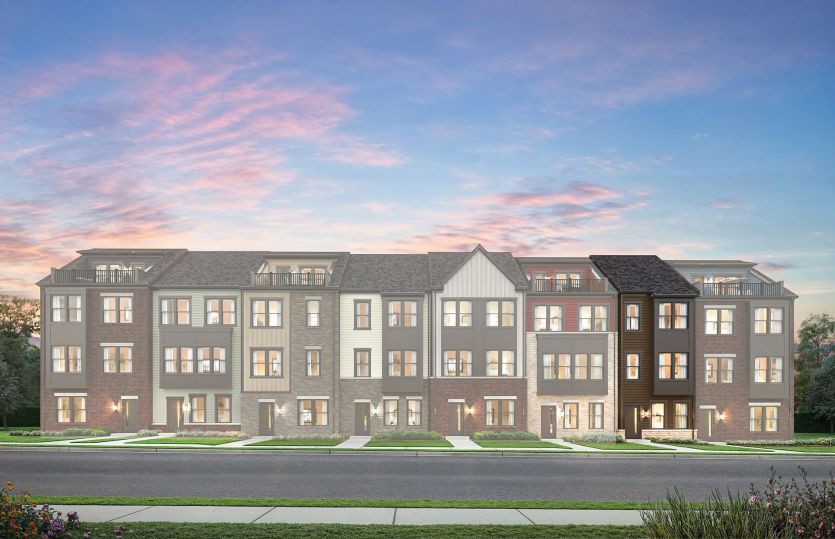 Exterior:New 3-Bedroom Baywood Townhome in Laurel, MD at Watershed