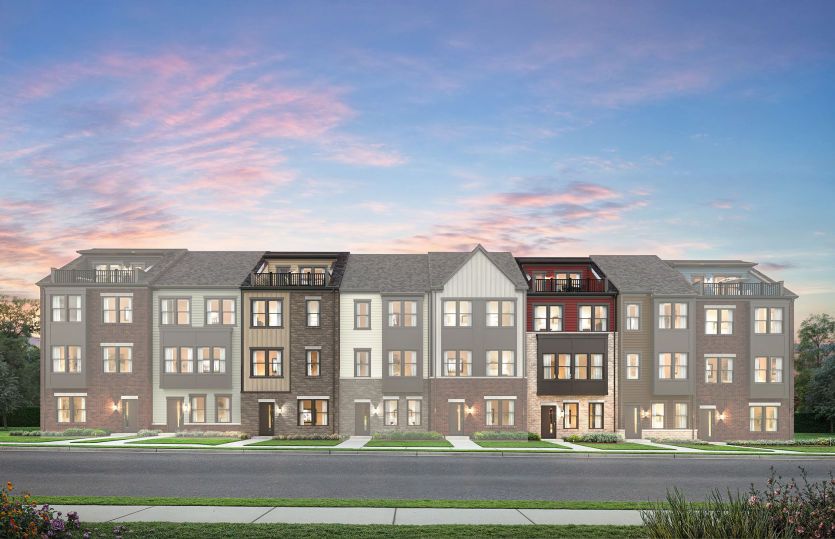 Frankton with Rooftop Terrace:The Frankton with a Rooftop Terraces offers 2-levels of living space in Laurel, MD