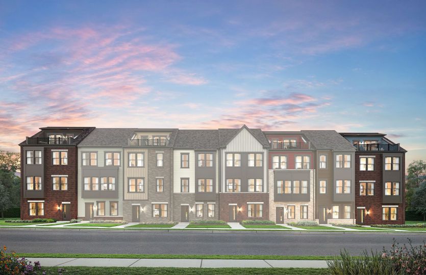 Halston with Rooftop Terrace:The Halston with a Rooftop Terrace is located in Laurel, MD at Watershed