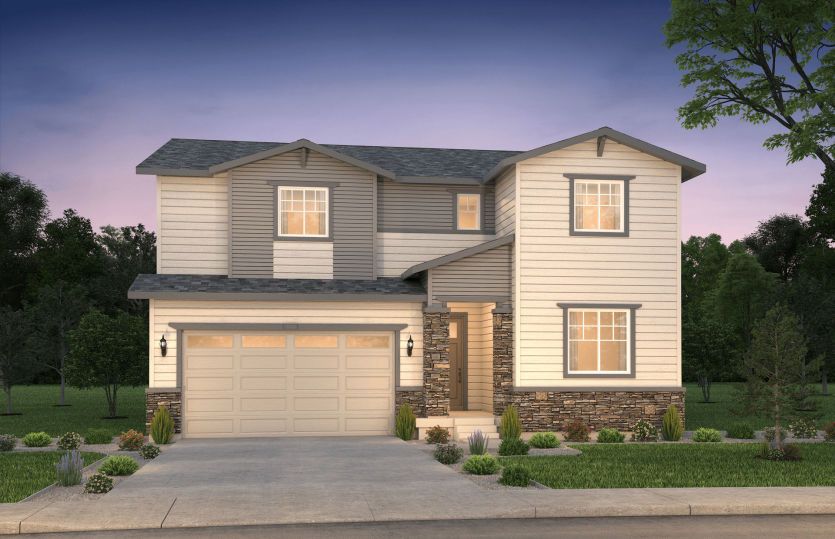 Exterior:Elevation A | Color Scheme 1