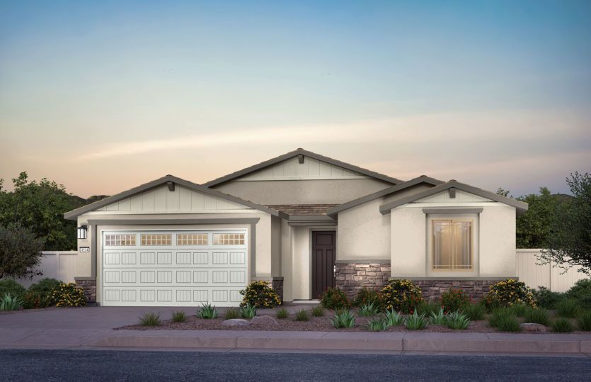 Exterior:Parklane Craftsman Elevation (C)