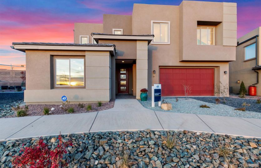 Preston:Preston model home at Colibri showcasing the modern Elevation C home exterior.