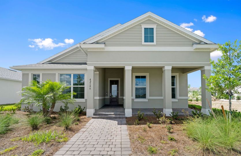 Exterior:Welcoming Arbordale Exterior with Impact Glass