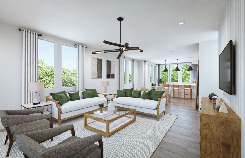 Plan D:Open main living area