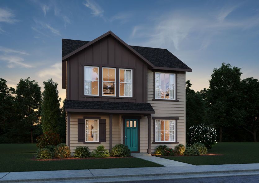 Exterior:Elevation B- Color Scheme Option 2