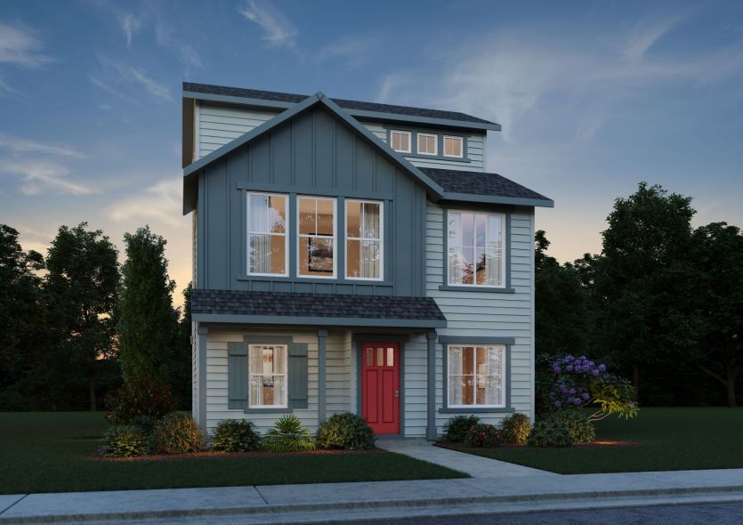 Exterior:Elevation B- Color Scheme 2