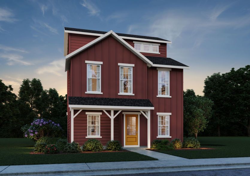 Exterior:Elevation A- Color Scheme Option 1