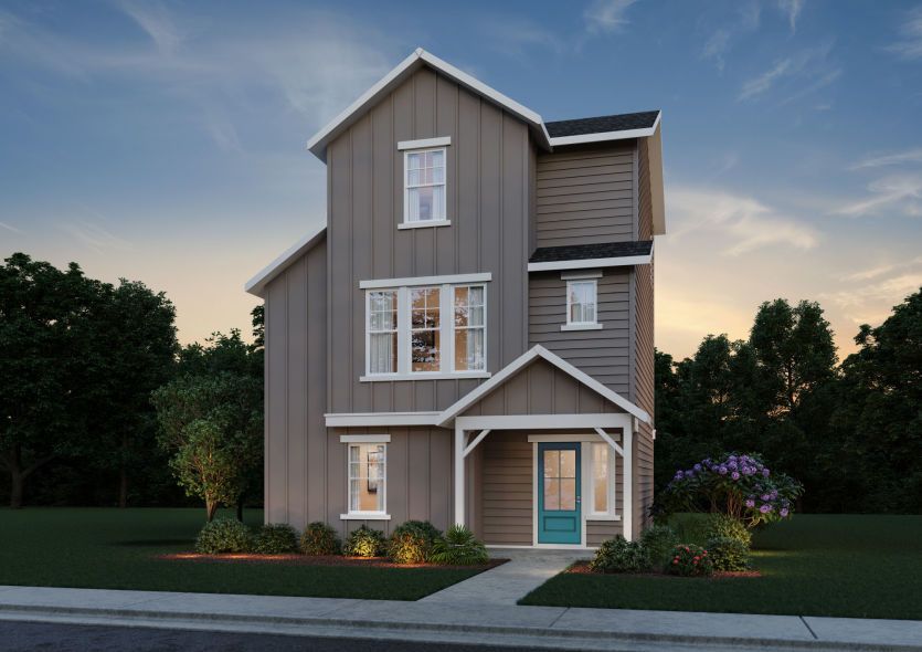 Exterior:Elevation A - Color Scheme Option 1