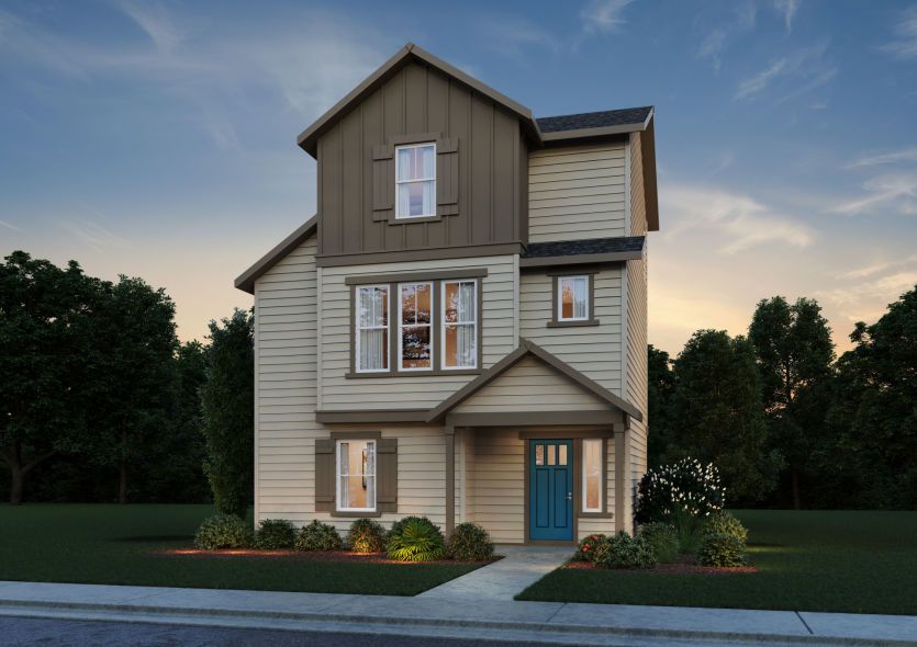 Exterior:Elevation B - Color Scheme Option 2