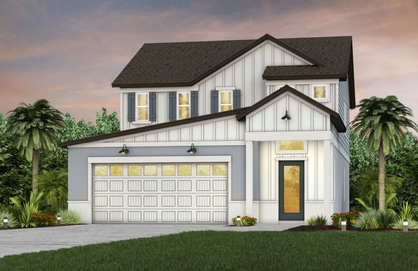Pinecrest:Exterior Rendering, Elevation FH2