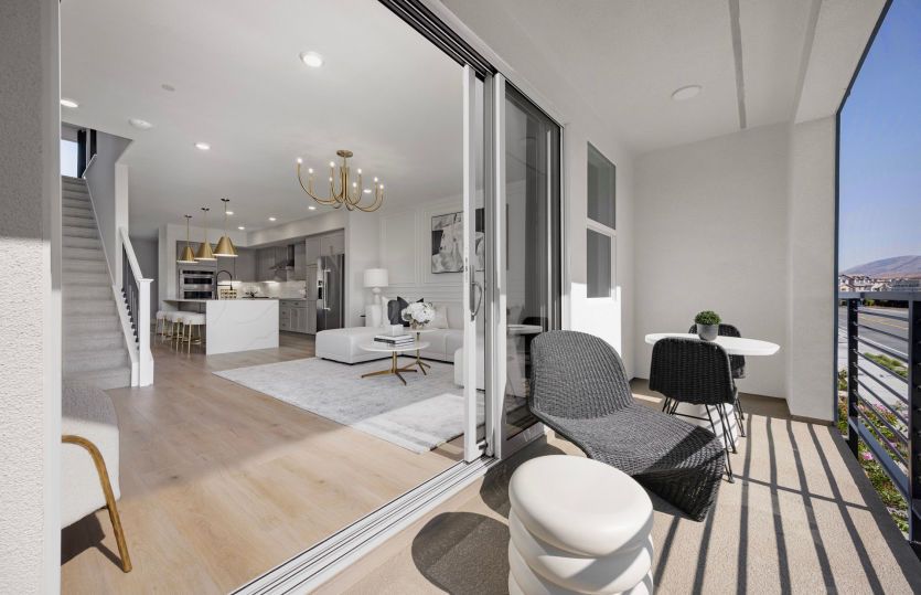Plan 3:Impressive balcony off gathering room