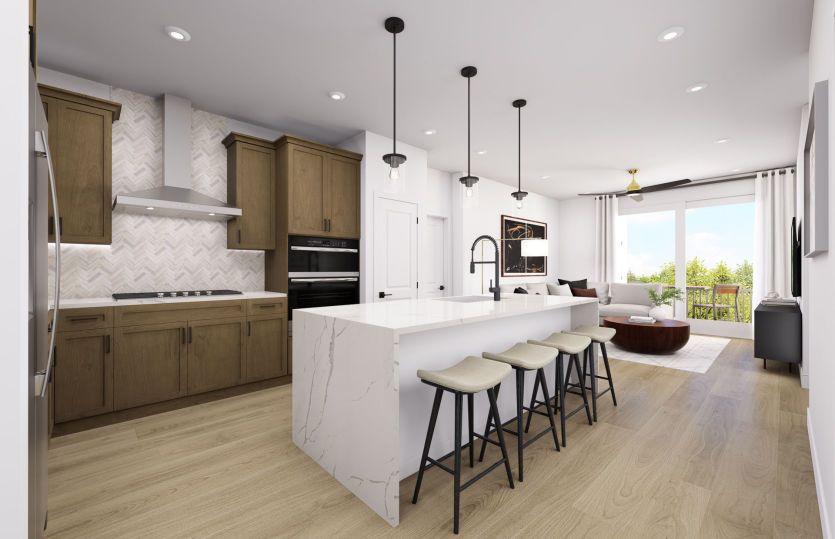 Harlow:Kitchen Opens to the Gathering Room