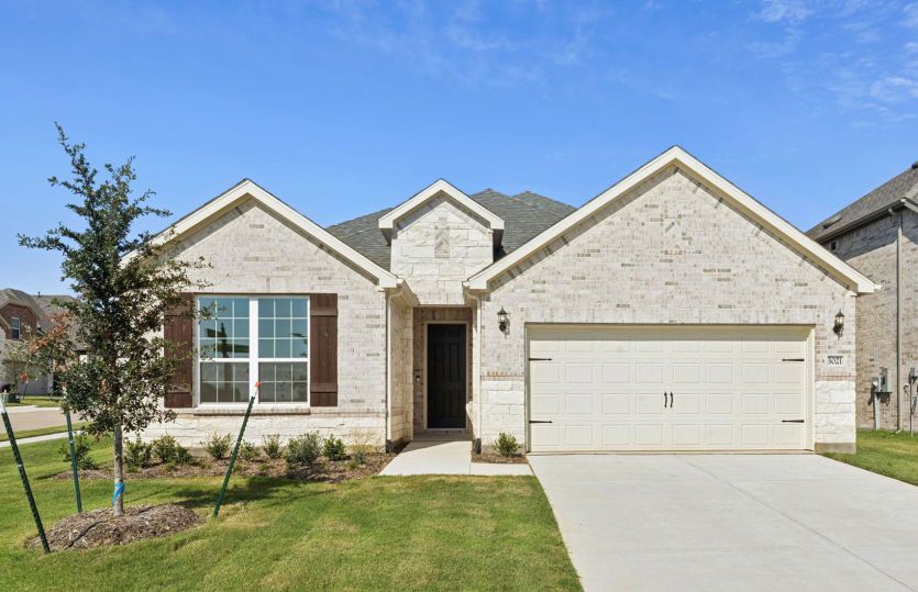 Exterior:The Mooreville, a two-story home available for move-in