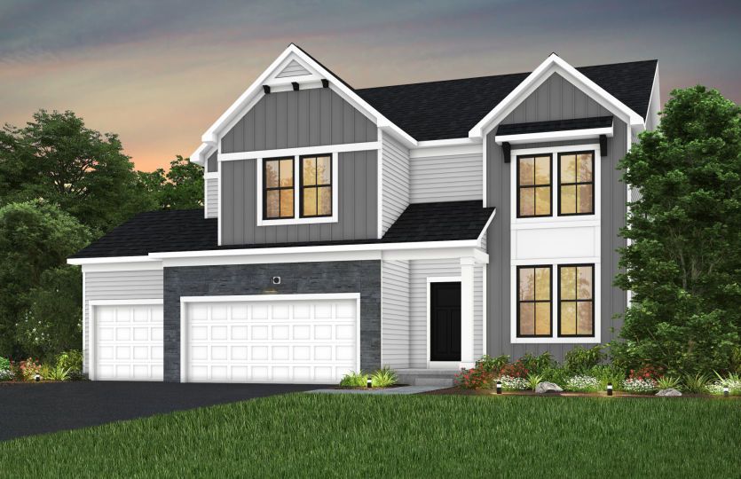 Waverly:Waverly Farmhouse Exterior Elevation