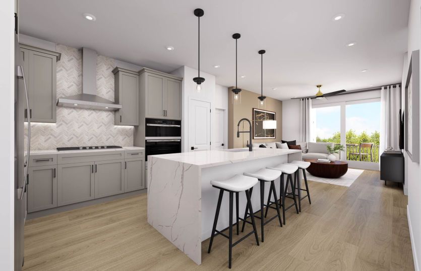 Harlow:Kitchen Opens to the Gathering Room