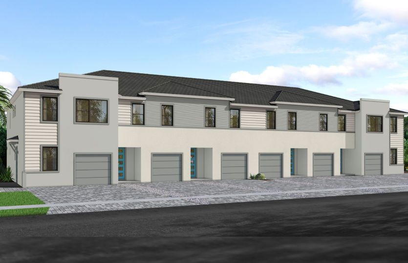 Exterior:6 Unit Exterior MD1 - Modern Ice Cube