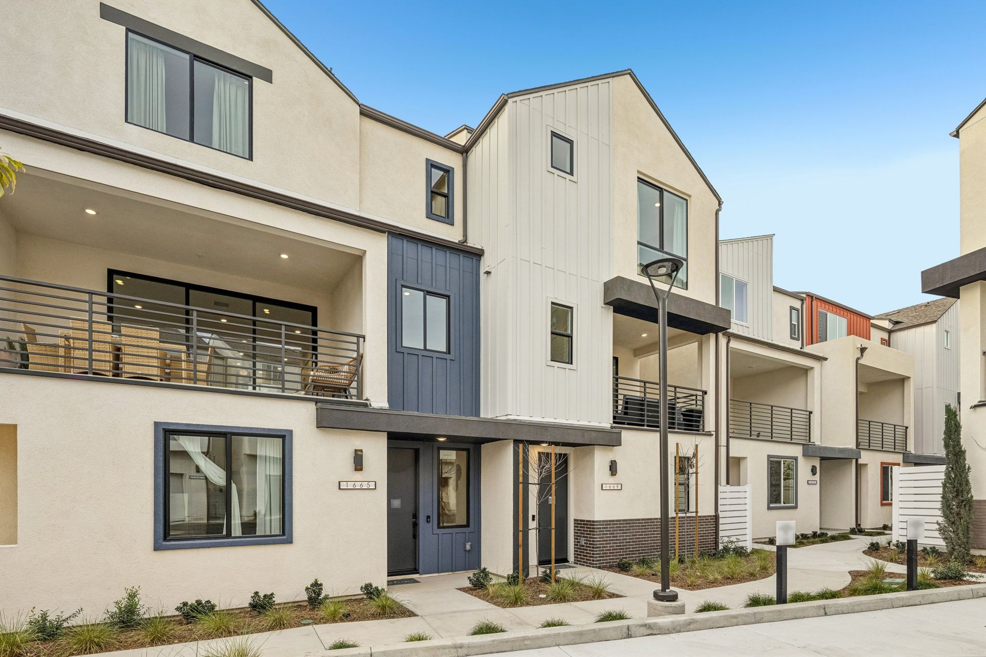 Model Home Exteriors:Two model homes