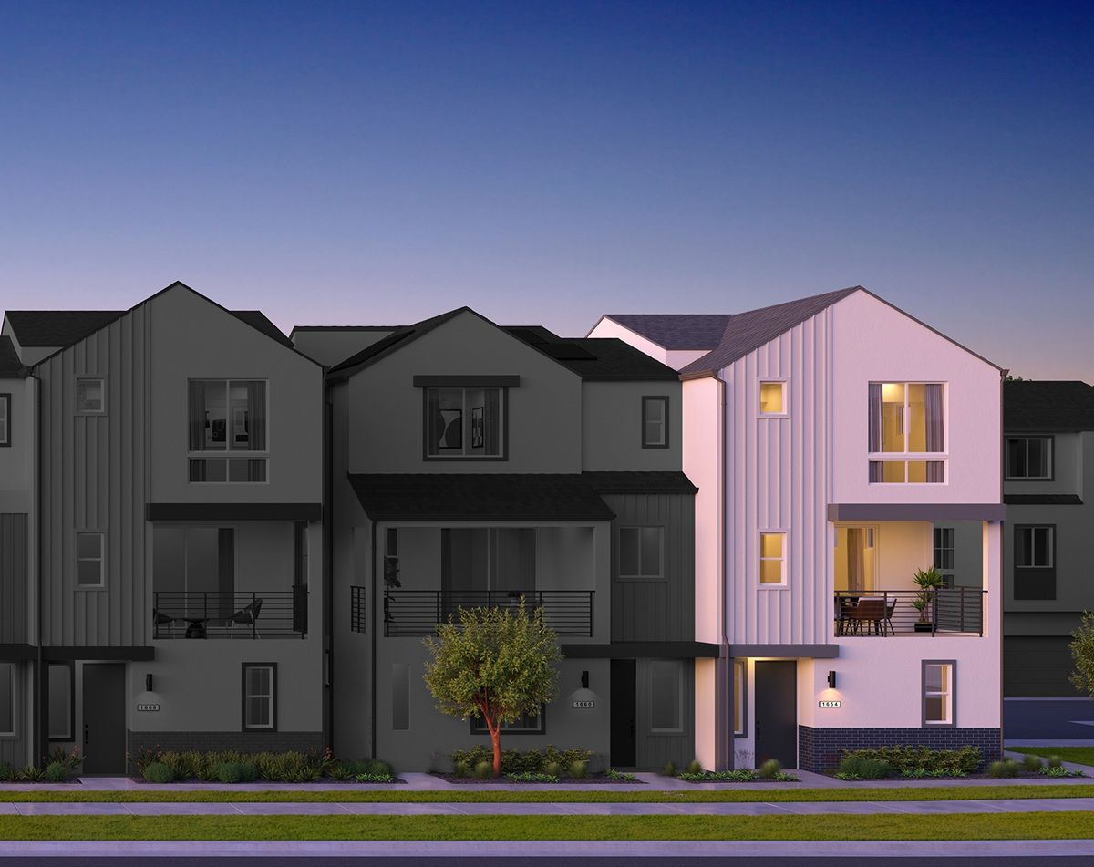 Home Exterior Rendering:Home Exterior Entrance Along Street View