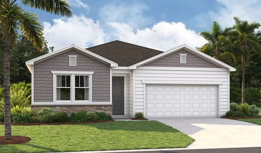 Agate-J922-JAX 2 car Elevation L:The Agate - Elevation L