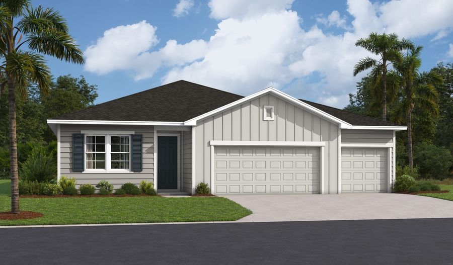 Slate-J927-JAX Master 3-car Elevation K:The Slate Master 3-car Elevation K