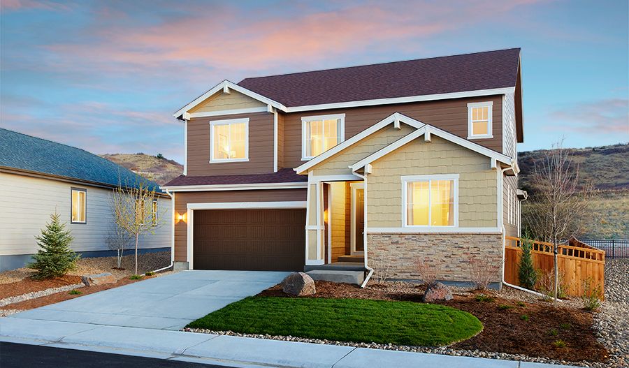 Hopewell-DEN-Exterior sunset (Cobblestone)