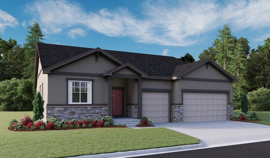 Dearborn-U729-TaylorLanding Elevation A:The Dearborn Elevation A