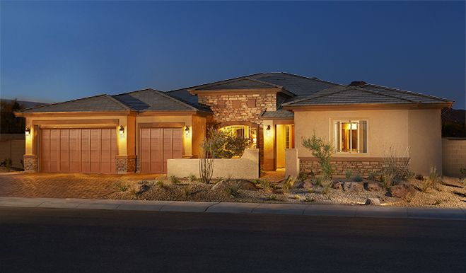 Robert-PHX-Exterior twilight (3-car garage)