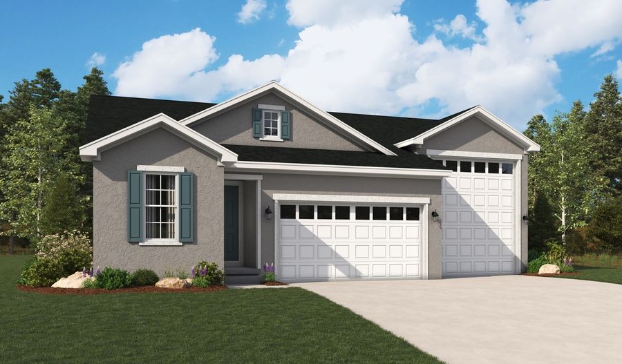 Pewter-U929-Utah Master Elevation A:The Pewter Elevation A