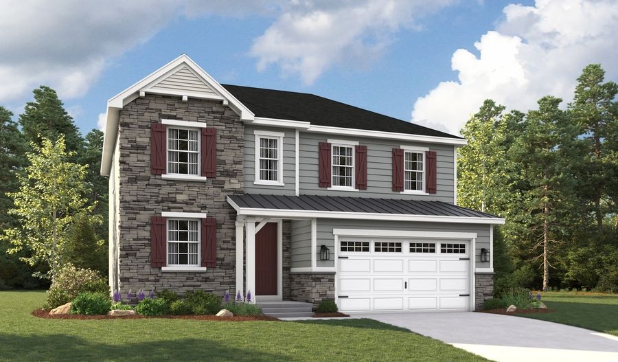 Hemingway-U250-DeerRun Elevation F:The Hemingway Elevation F