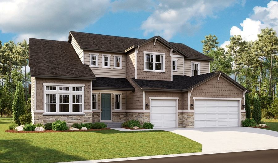 Harmon-U44H-TetonRanch Elevation C:The Harmon Elevation C