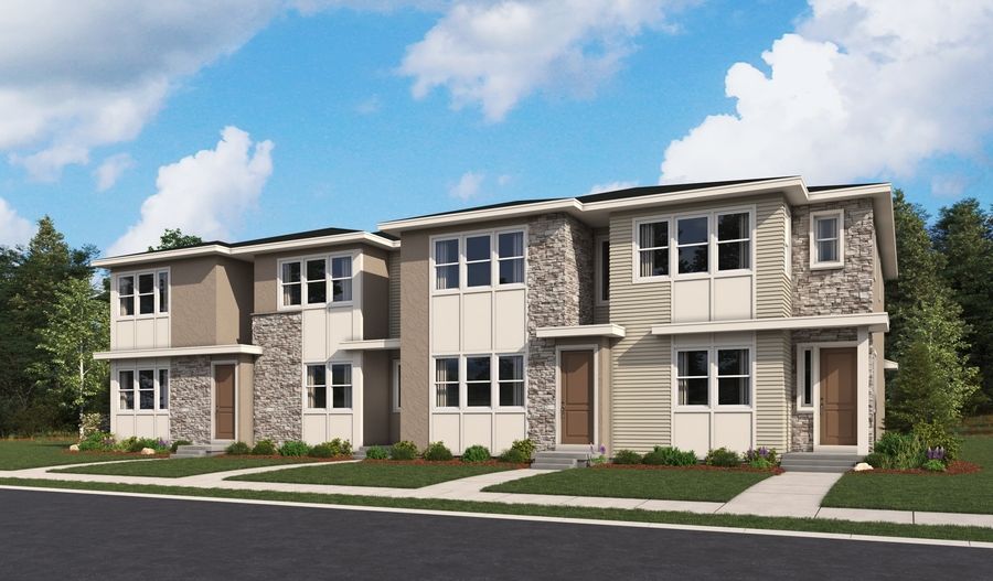 Townhomes-VillagesatArrowheadPark Elevation C:Villages at Arrowhead Park Townhomes Elevation C