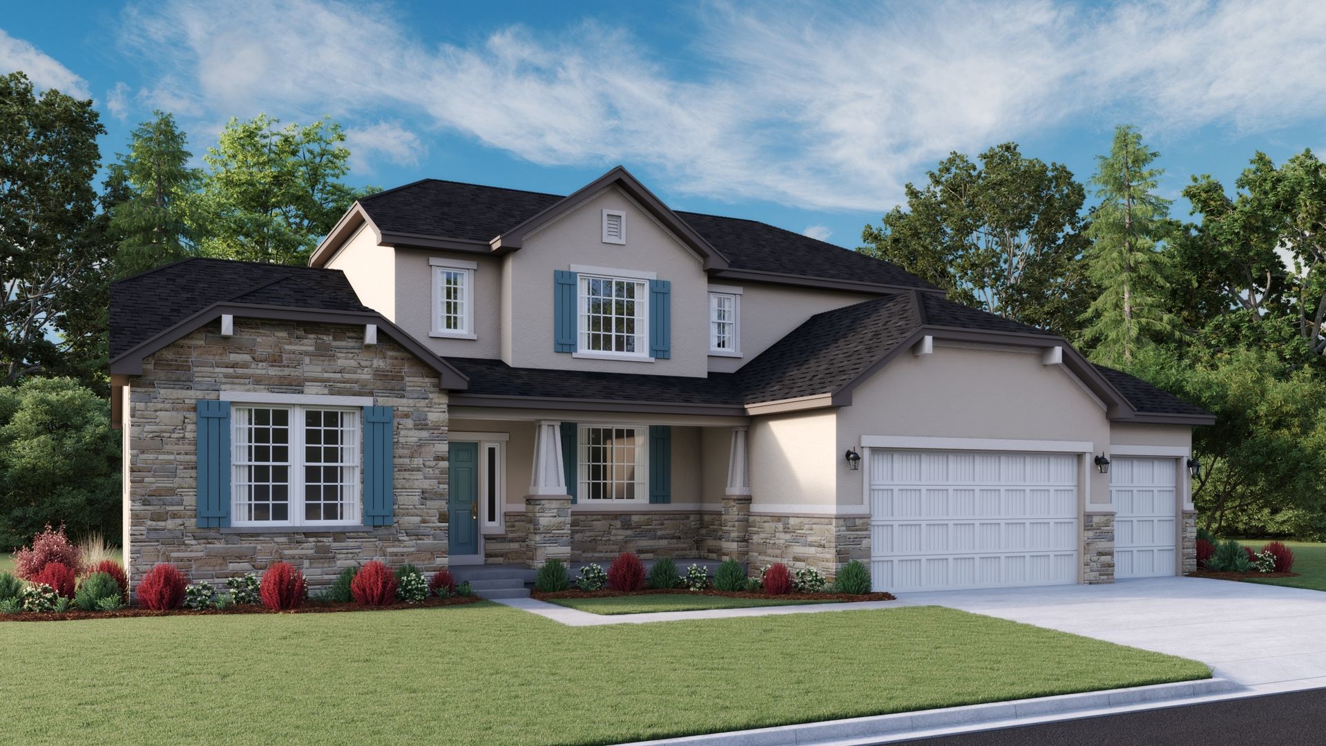 Jessica-U290-CanyonViewMeadows Elevation E:The Jessica Elevation E