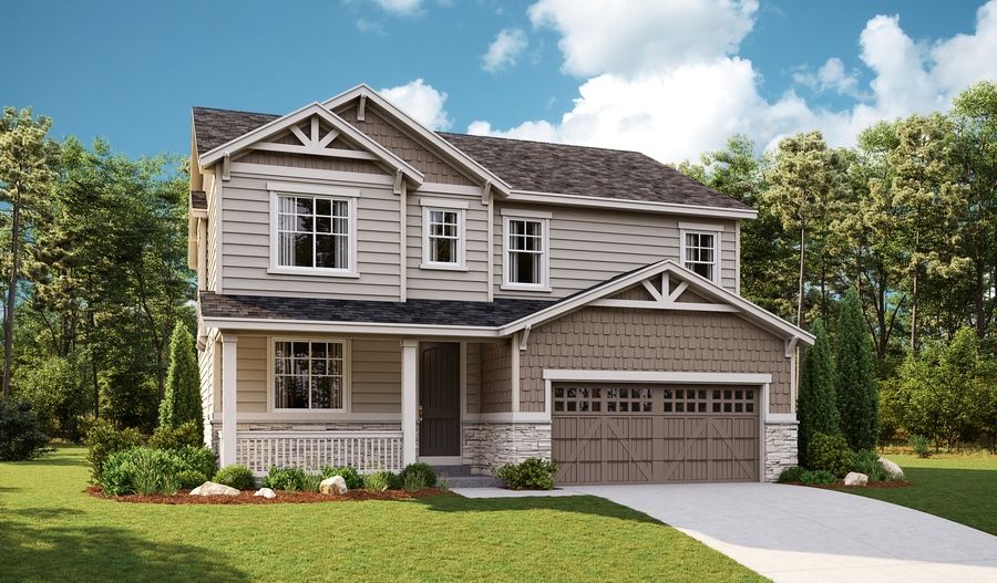 Hemingway-D250-ColliersHill Elevation A Rend:The Hemingway - Elevation A