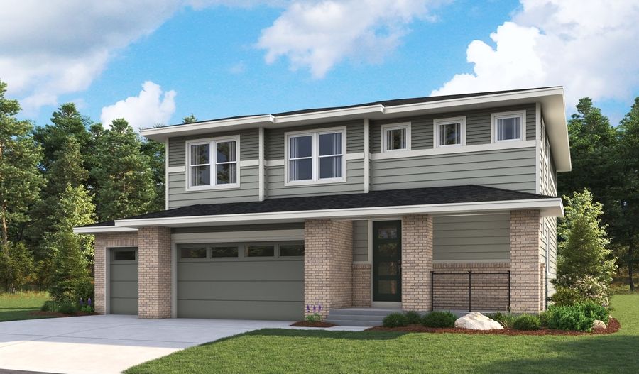 Bedford-D722-KinstonAtCenterra Elevation C (3-car):The Bedford Elevation C