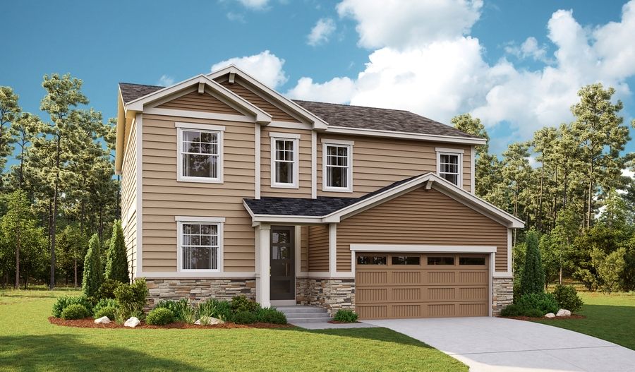 Hemingway-D250-CreeksideVillage Elevation A:The Hemingway Elevation A