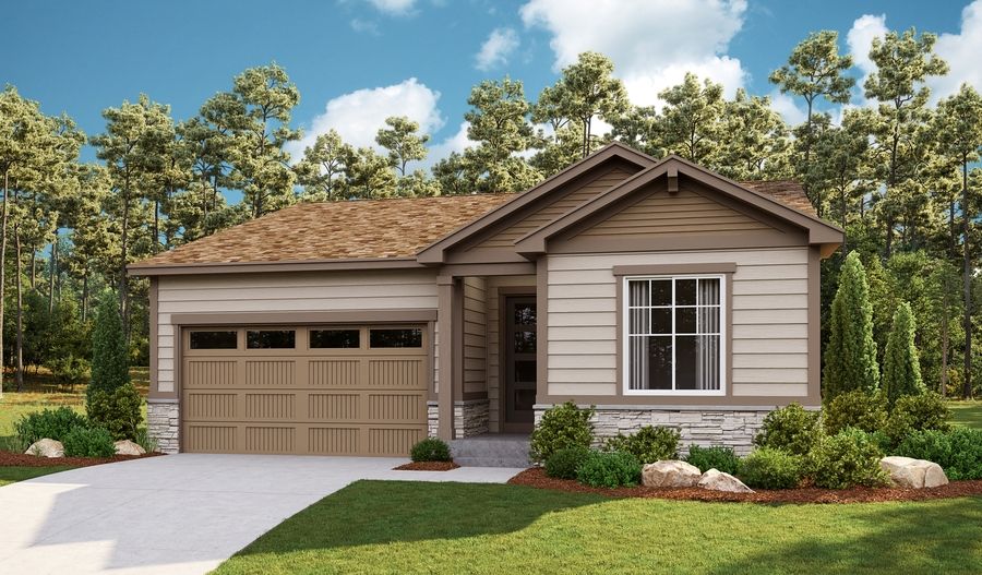 Amethyst-D901-CreeksideVillage Elevation A:The Amethyst Elevation A