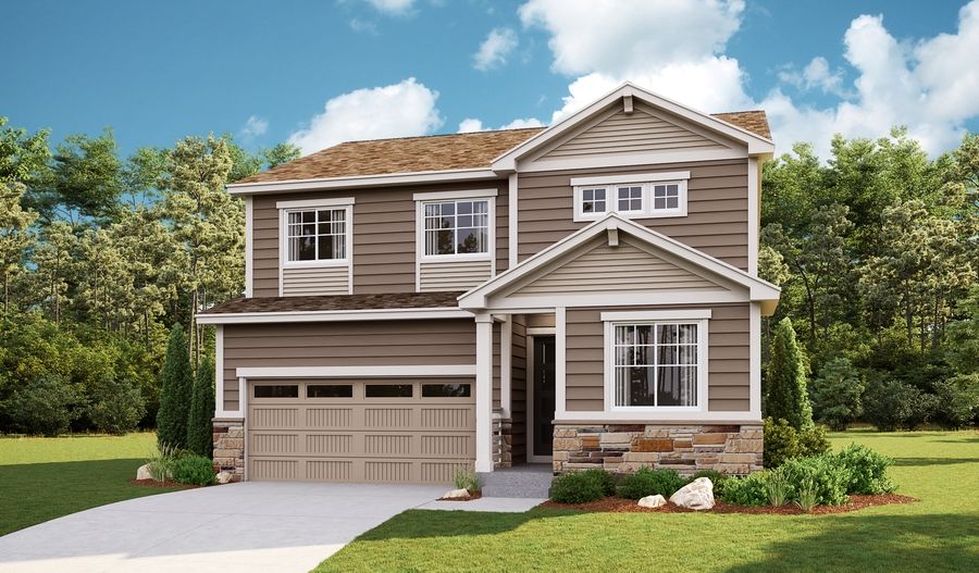 Pearl-D913-CreeksideVillage Elevation A:The Pearl Elevation A