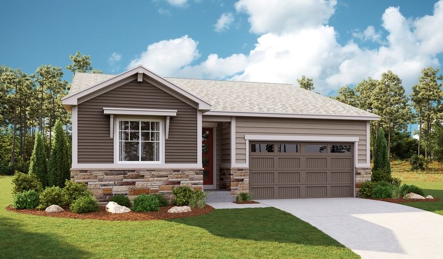 Alexandrite-D921-CreeksideVillage Elevation A:The Alexandrite Elevation A