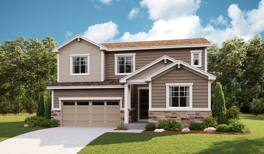 Hopewell-D724-CreeksideVillage Elevation A:The Hopewell Elevation A
