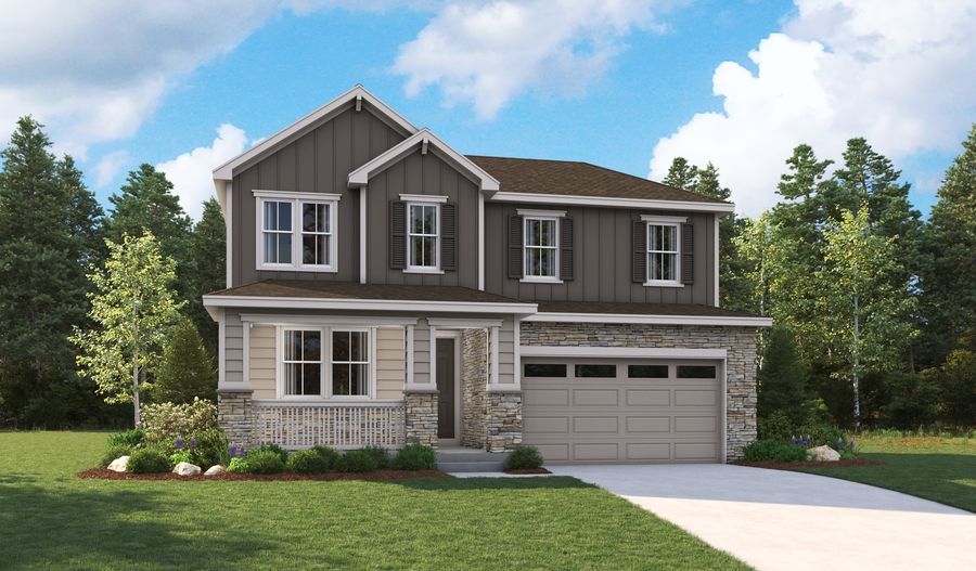 Elderberry-D966-SeasonsAtThompsonRiverRanch Elevation A:The Elderberry Elevation A