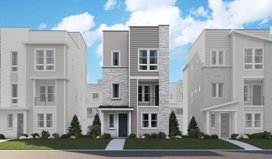 Devoe-D578-CityscapeAtParkdale Elevation A:The Devoe elevation A