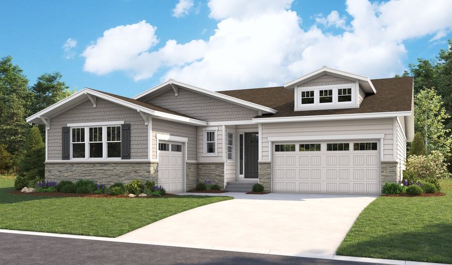 Delaney-D238-Lakeview Elevation A:The Delaney elevation A