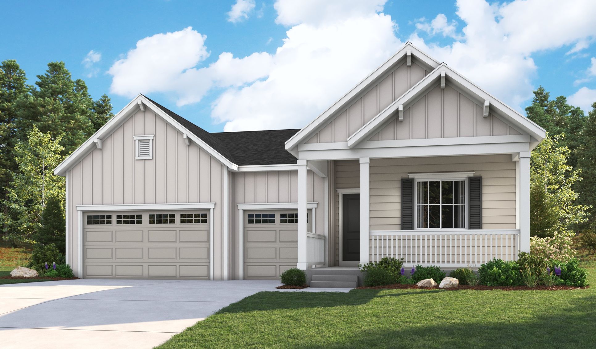 Powell-D854-BarefootLakes Elevation A:The Powell Elevation A