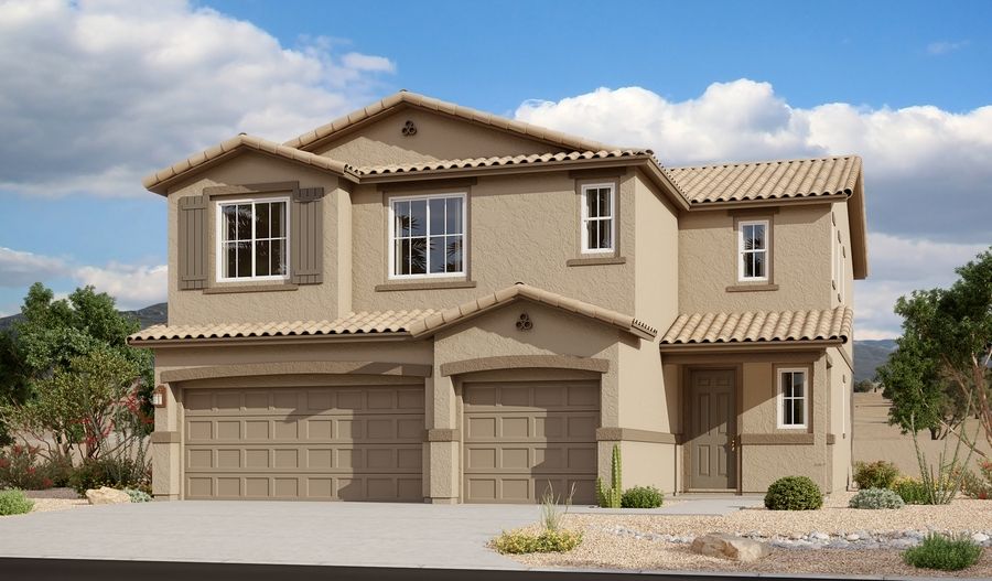 Yorktown-T725-SkyVillageAtRockingK Elevation A:The Yorktown Elevation A