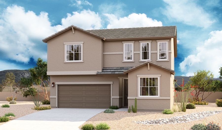 Moonstone-T914-EntradaDelPueblo Elevation B:The Moonstone Elevation B