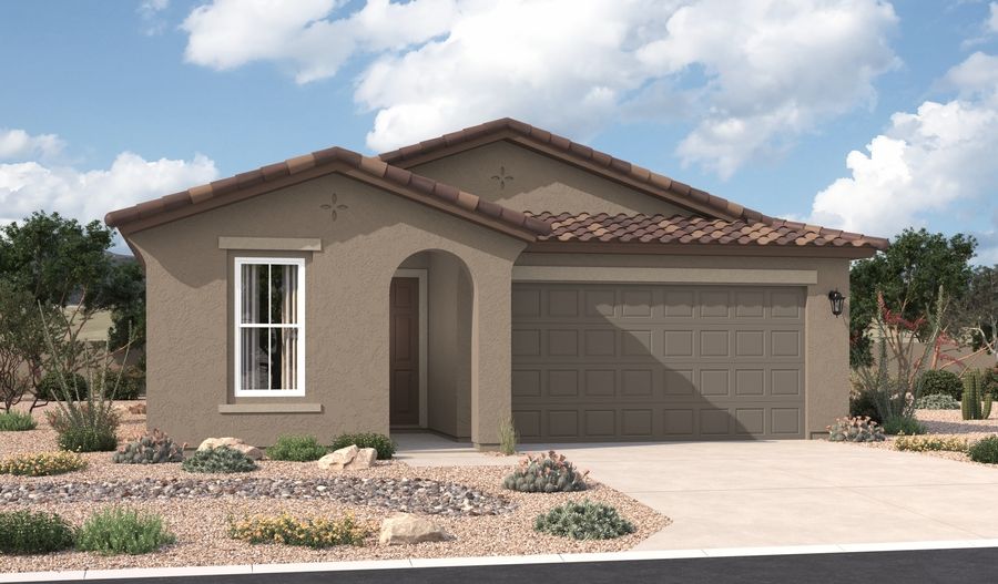 Larimar-T917-EntradaDelToro Elevation A:The Larimar Elevation A