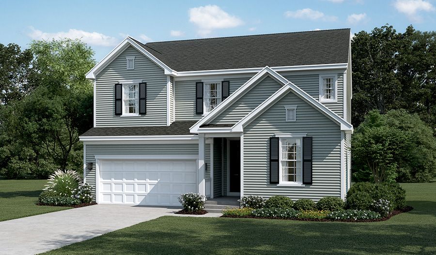 Hopewell-M724-MidAtlantic Elevation A (masterplan) (w/out water table):The Hopewell - Elevation A
